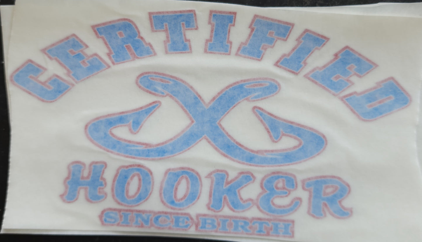 Certified hooker logo decals
