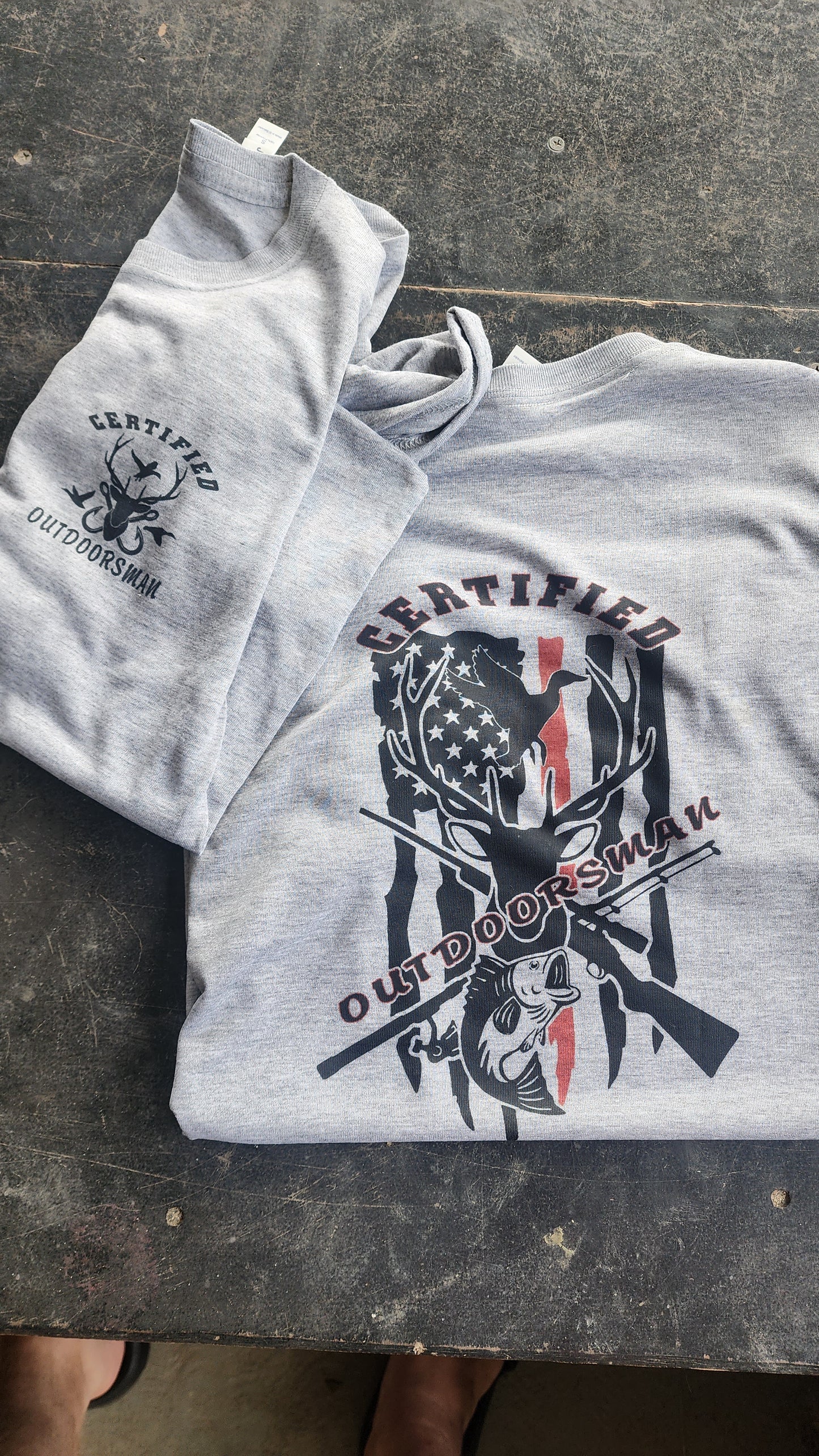 Certified outdoorsman thin red line