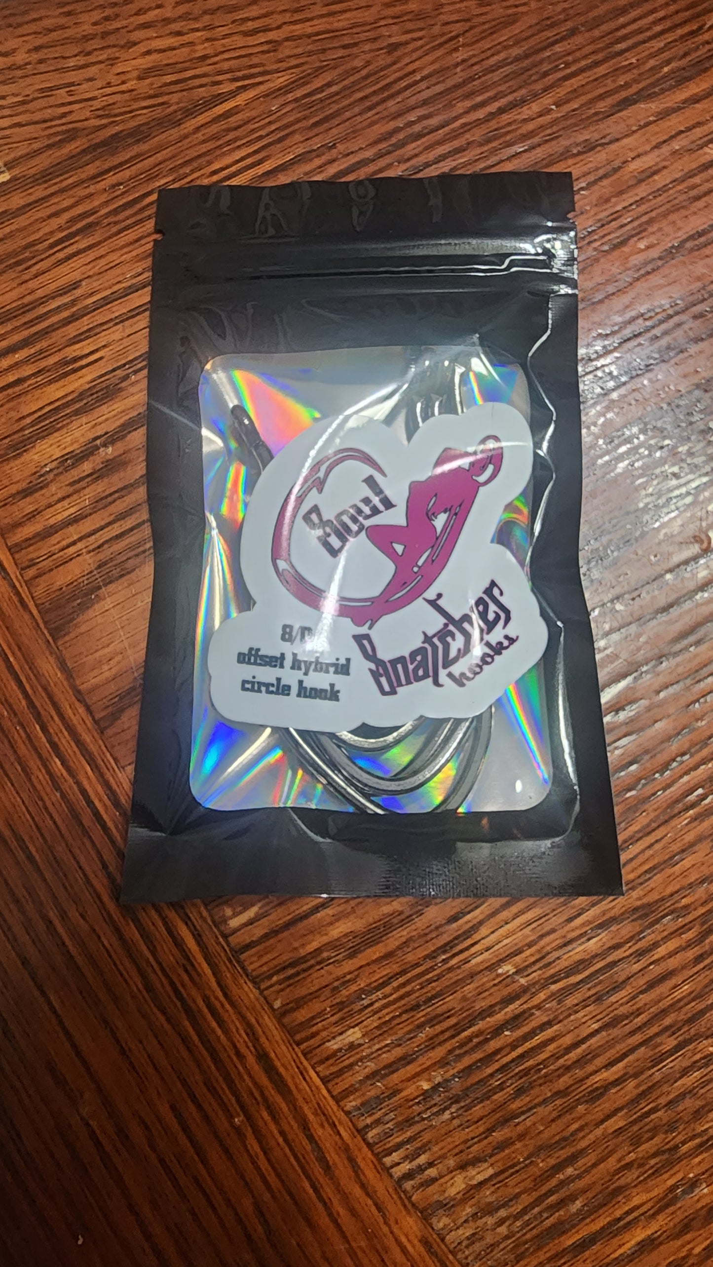 5 pack soul snatcher 8/0 hybrid circle hooks