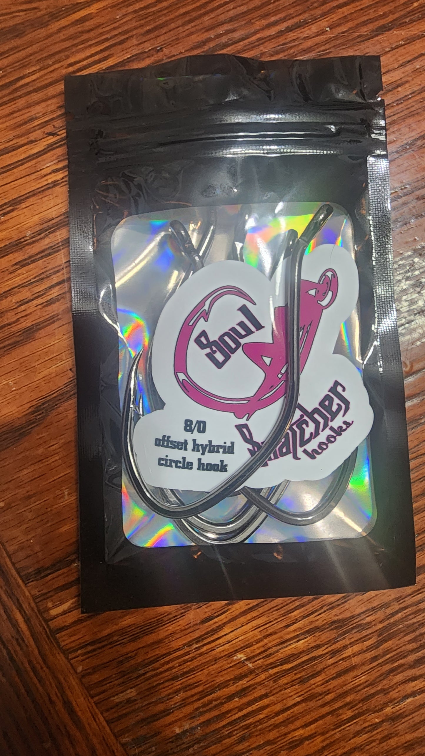 5 pack soul snatcher 8/0 hybrid circle hooks