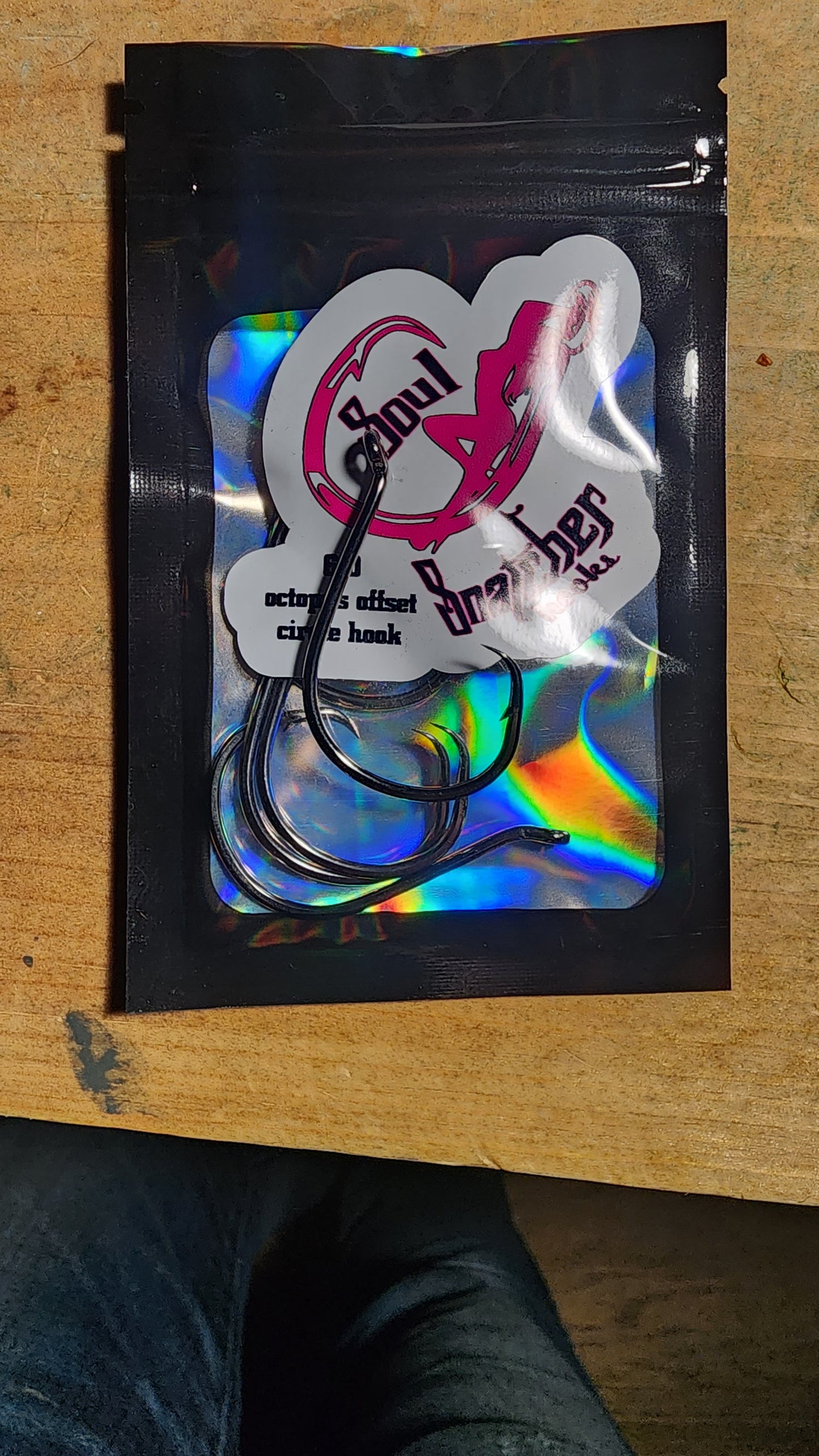 5 pack 6/0 soul snatcher offset octopus circle hooks