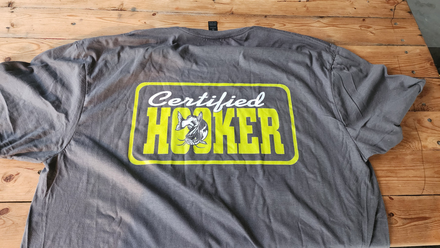 Certified hooker logo t shirt