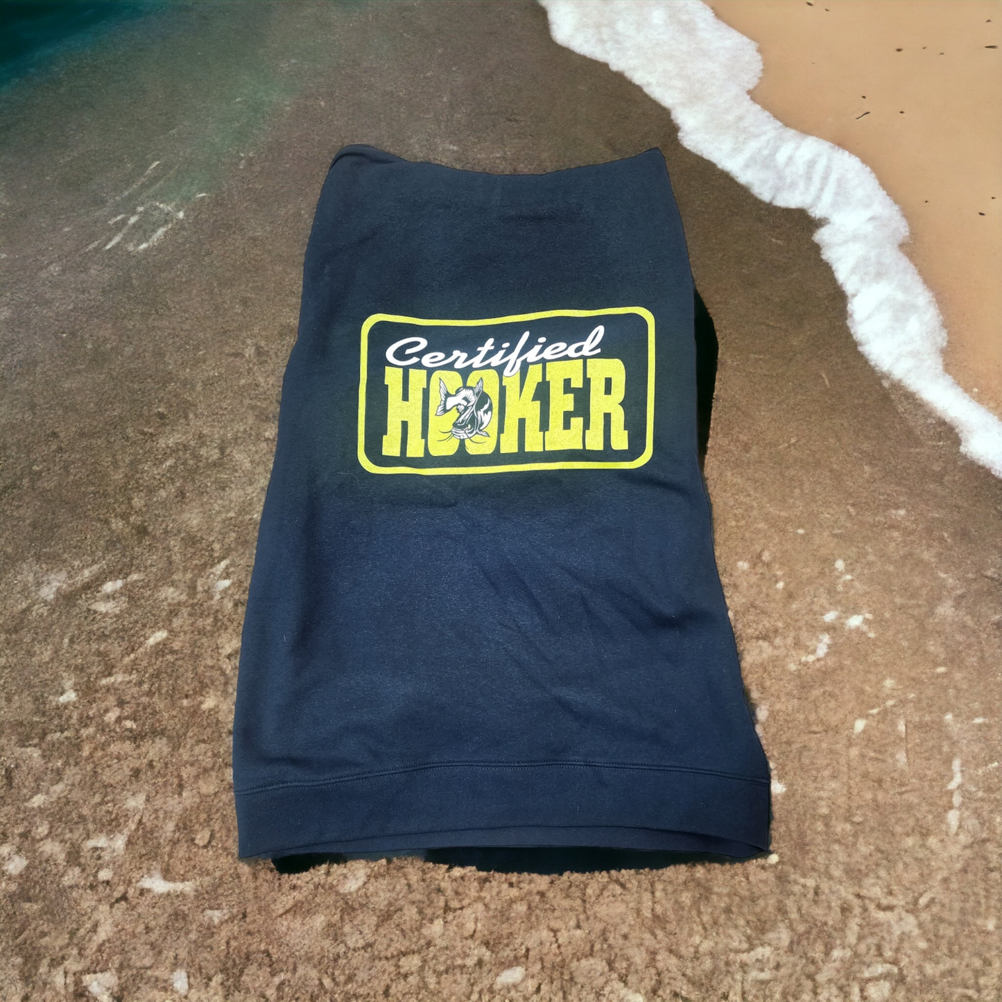 Certified hooker navy blue hoodie
