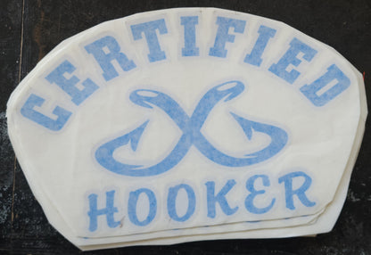 Certified hooker logo decals