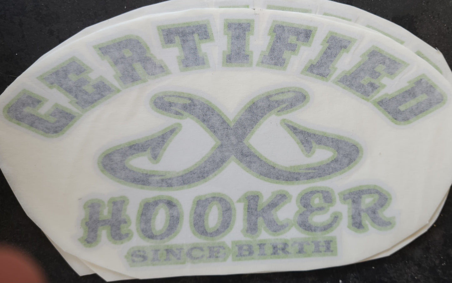 Certified hooker logo decals