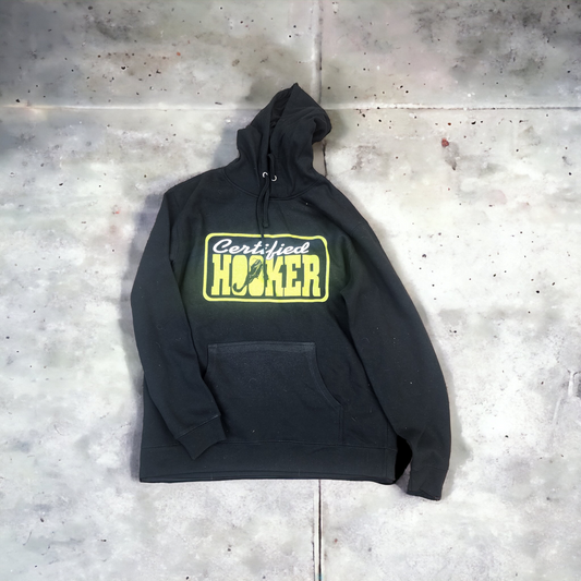 Certified hooker hoodie black