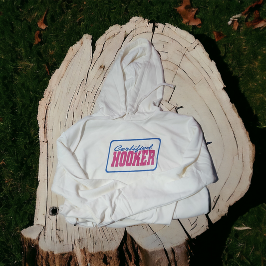 Certified hooker clothing just a girl hoodie