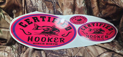 Certified hooker catfish decal