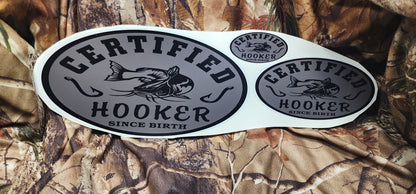 Certified hooker catfish decal