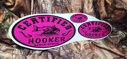 Certified hooker catfish decal